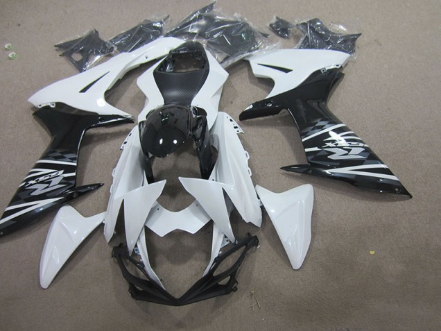 2011-2021 White Black Suzuki GSXR750 Motorcycle Fairing Kit UK Factory