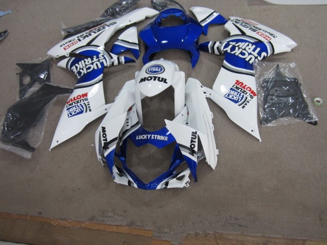 2011-2021 White Lucky Strike Motul Suzuki GSXR750 Motorbike Fairing UK Factory