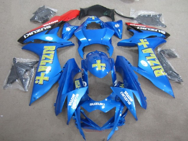 2011-2021 Blue Yellow Rizla Suzuki GSXR750 Motor Bike Fairings UK Factory