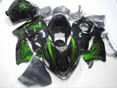 1996-2007 Black Green Suzuki GSXR1300 Hayabusa Bike Fairing UK Factory