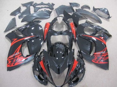 2008-2019 Black Red Suzuki GSXR1300 Hayabusa Motorcycle Bodywork UK Factory