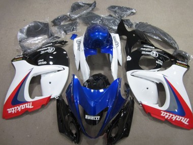 2008-2019 White Blue Makita Suzuki GSXR1300 Hayabusa Moto Fairings UK Factory