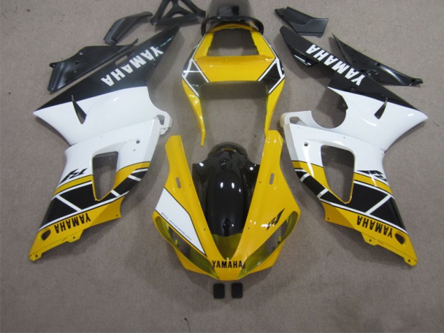 2000-2001 Yellow White Black Yamaha YZF R1 Motorbike Fairings UK Factory 2000-2001 Yellow White Black Yamaha YZF R1 Motorbike Fairings UK Factory