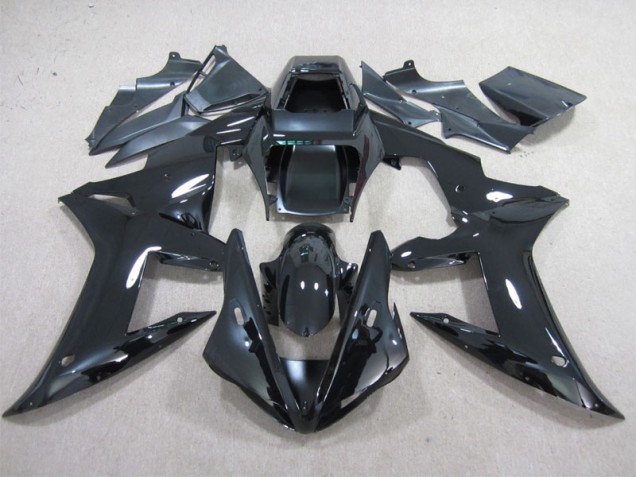 2002-2003 Black Yamaha YZF R1 Replacement Motorcycle Fairings UK Factory