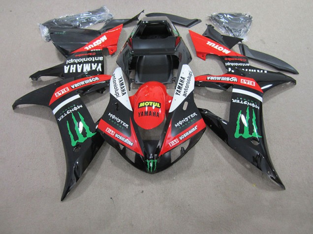 2004-2006 Red White Black Motul Yamaha YZF R1 Motorcycle Fairing UK Factory