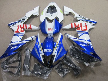 2004-2006 Blue White Motul Fiat Yamaha YZF R1 Motorbike Fairing Kits UK Factory