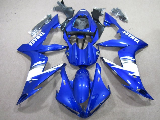 2004-2006 Blue White Yamaha YZF R1 Motorcycle Fairings Kits UK Factory 2004-2006 Blue White Yamaha YZF R1 Motorcycle Fairings Kits UK Factory