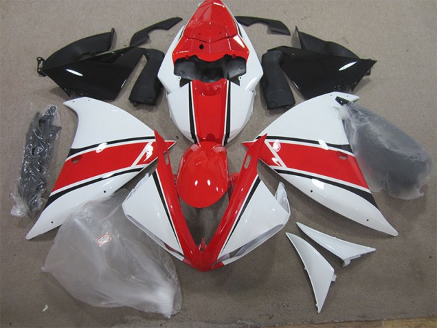 2012-2014 Red White Yamaha YZF R1 Bike Fairing Kit UK Factory