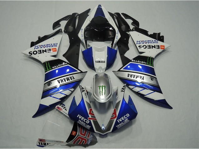 2012-2014 Blue White IVECO Yamaha YZF R1 Motorcylce Fairings UK Factory 2012-2014 Blue White IVECO Yamaha YZF R1 Motorcylce Fairings UK Factory