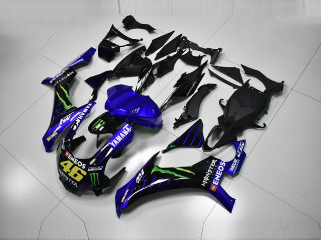 2015-2019 Blue Blue White ENEOS 46 Monster Yamaha YZF R1 Motorcycle Fairing UK Factory 2015-2019 Blue Blue White ENEOS 46 Monster Yamaha YZF R1 Motorcycle Fairing UK Factory