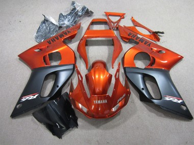 1998-2002 Orange Black Yamaha YZF R6 Motorcyle Fairings UK Factory