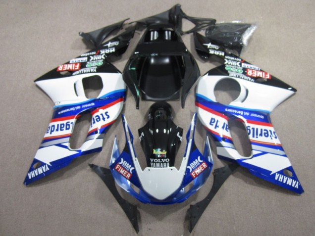 1998-2002 BM FIMER VOLVO Blue White Black Yamaha YZF R6 Motor Fairings UK Factory