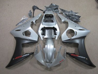 2003-2005 Silver Black Yamaha YZF R6 Bike Fairing UK Factory
