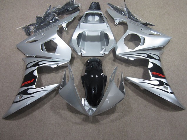 2003-2005 Silver Black Red Decal Yamaha YZF R6 Motorbike Fairing UK Factory 2003-2005 Silver Black Red Decal Yamaha YZF R6 Motorbike Fairing UK Factory