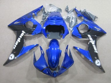 2003-2005 Blue Black Yamaha YZF R6 Replacement Motorcycle Fairings UK Factory