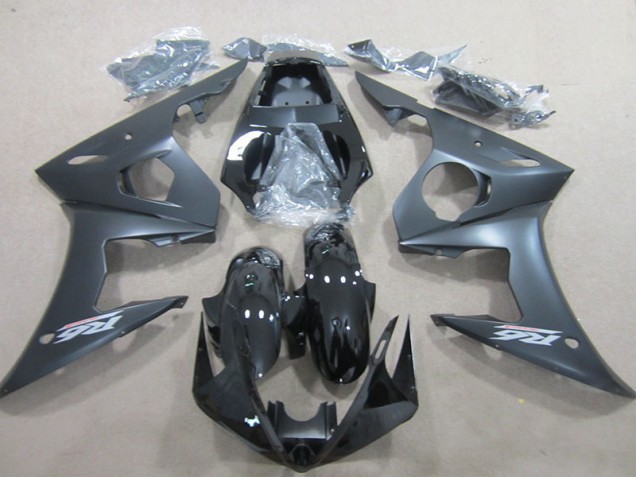 2003-2005 Black Yamaha YZF R6 Bike Fairing Kit UK Factory