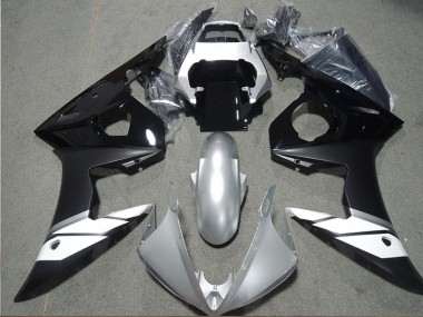 2003-2005 Black Yamaha YZF R6 Motorcycle Fairing Kit UK Factory