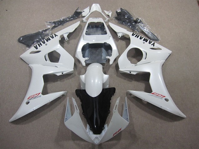 2003-2005 White Yamaha YZF R6 Bike Fairing UK Factory
