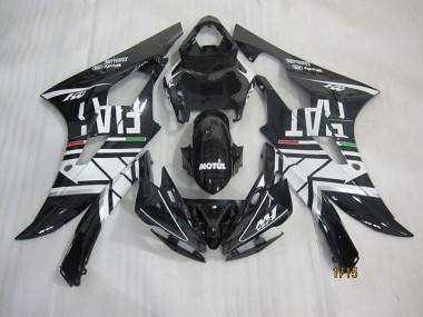 2006-2007 Black White Motul Fiat Yamaha YZF R6 Motorcycle Fairings UK Factory