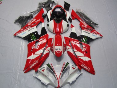 2008-2016 Red White Rocol Yamaha YZF R6 Motorcycle Fairings Kits UK Factory
